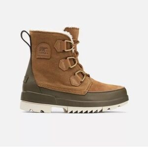 Sorel Women's Tan and Olive Winter Boots Retail $145